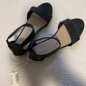 brand new sparkly black high heels with 2 inch heel